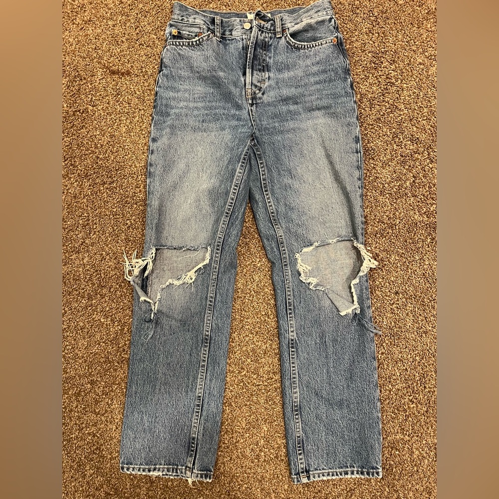 TOPSHOP HIGH RISE DAD JEANS